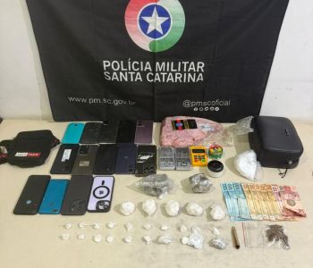 Três pessoas são detidas por tráfico de drogas e receptação em Jacinto Machado