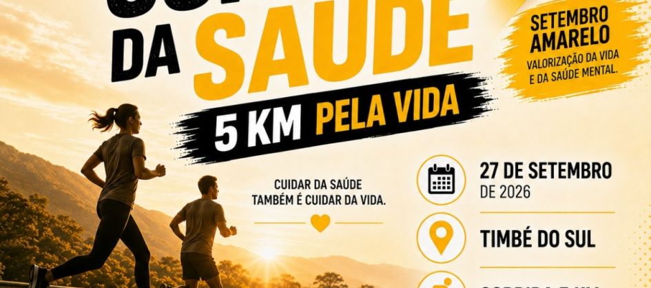 Já garantiu sua vaga no Corrida da Saúde de Timbé do Sul...