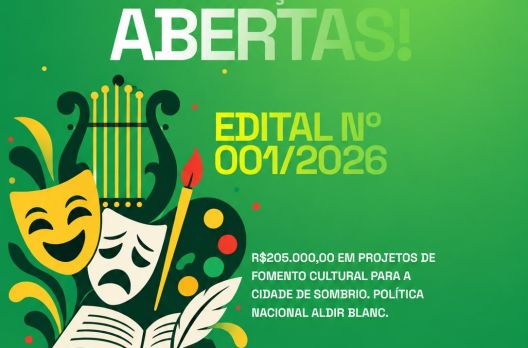 Sombrio abre inscrições para edital da Aldir Blanc com R$ 205 mil para projetos culturai...
