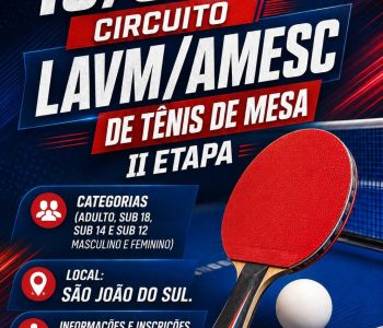 EQUIPES DE ARARANGUÁ DISPUTAM 2ª ETAPA REGIONAL DE TÊNIS DE MESA