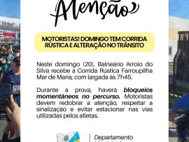 Balneário Arroio do Silva sedia a Corrida Rústica Farroupilha Mar de Maria no próximo domingo (20).