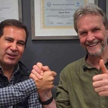 Arlindo Rocha e Pedro Uczai: recursos garantidos para campus da UFSC em Araranguá