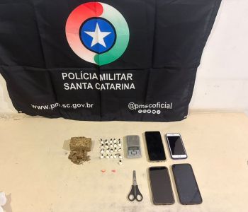 PMSC apreende drogas durante atendimento de ocorrência em Praia Grande