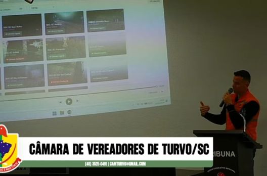 Defesa Civil apresenta na Câmara de Vereadores de Turvo balanço da enchente