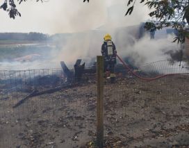 Incêndio atinge residência em Jacinto Machado nesta segunda-feira