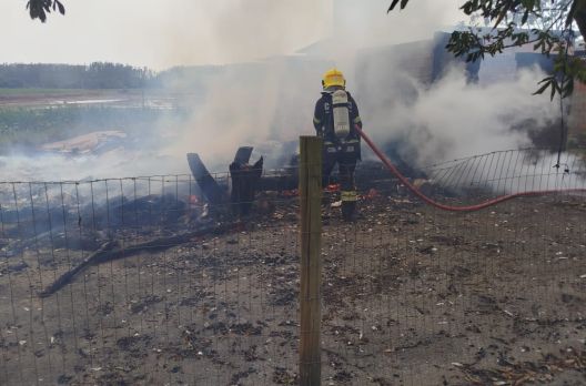 Incêndio atinge residência em Jacinto Machado nesta segunda-feira