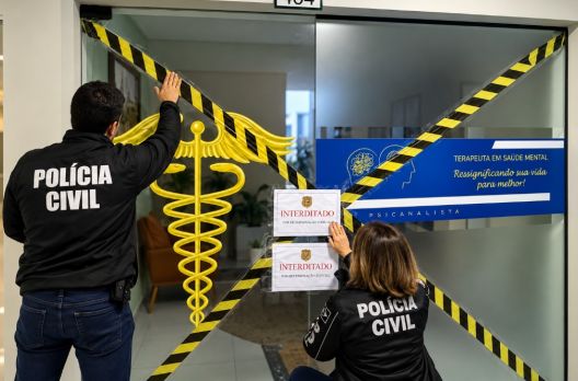 Polícia Civil cumpre medida cautelar e interdita consultório em Araranguá