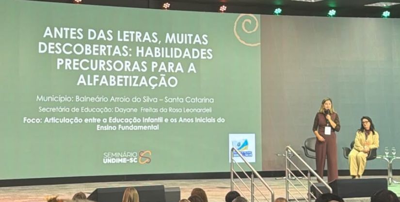 Projeto de Balneário Arroio do Silva é selecionado e apresentado em seminário estadual de educação