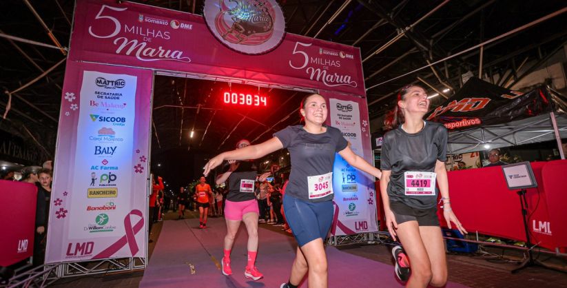 5 Milhas de Maria reúne mais de 750 mulheres em Sombrio e marca o Outubro Rosa com esporte e conscientização