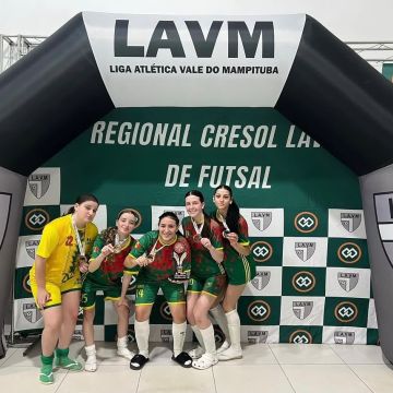 Turvo conquista quatro pódios no Campeonato Regional de Futsal da LAVM