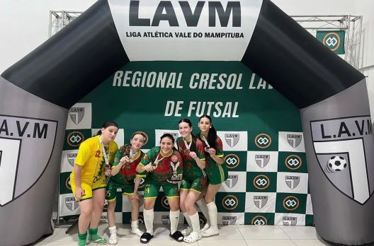 Turvo conquista quatro pódios no Campeonato Regional de Futsal da LAVM