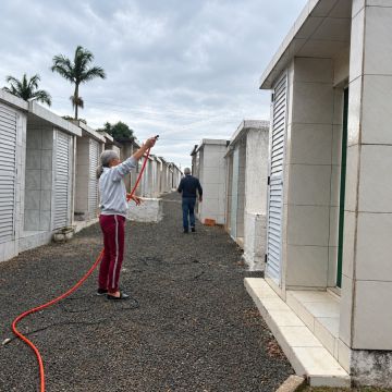 Administração de Maracajá prepara cemitério para Finados e estabelece prazo para limpeza de túmulos e capelas