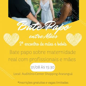 No Agosto Dourado,  atividades voltadas às mamães e seus bebês