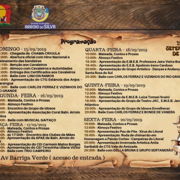 Prefeitura divulga programação oficial da 17° Semana Farroupilha