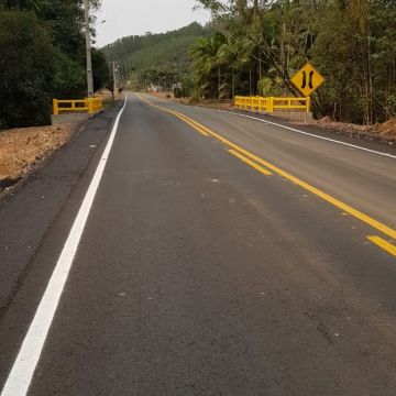 Concluída pavimentação asfáltica em ponte alta