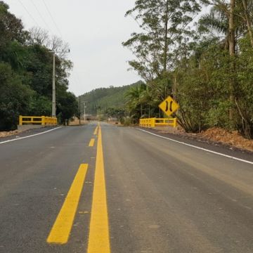 Concluída pavimentação asfáltica em ponte alta