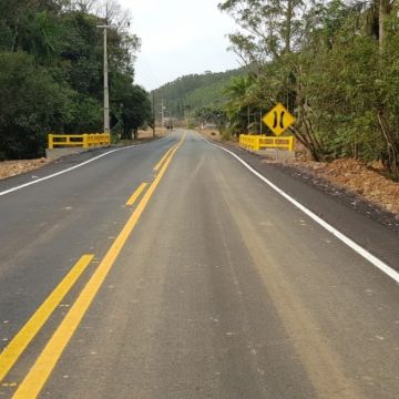 Concluída pavimentação asfáltica em ponte alta