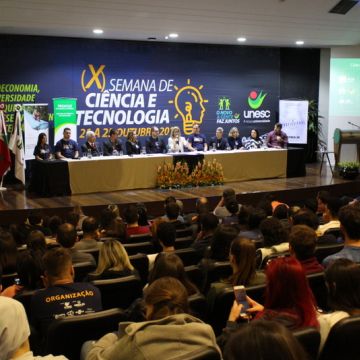 Palestra do presidente da Fapesc abre oficialmente a 10ª Semana de Ciência e Tecnologia da Unesc