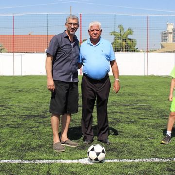 Campo de grama sintético Eurico da Costa Ferreira é inaugurado no Grêmio Fronteira