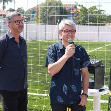 Campo de grama sintético Eurico da Costa Ferreira é inaugurado no Grêmio Fronteira