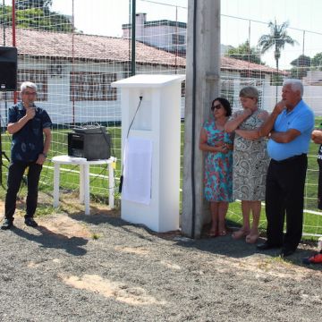 Campo de grama sintético Eurico da Costa Ferreira é inaugurado no Grêmio Fronteira