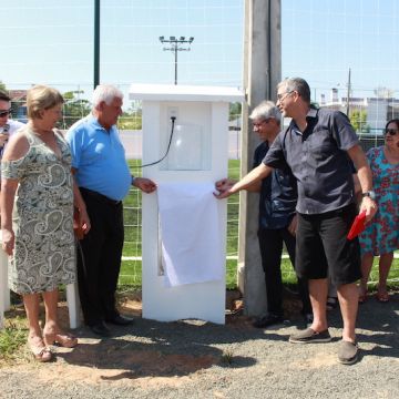 Campo de grama sintético Eurico da Costa Ferreira é inaugurado no Grêmio Fronteira