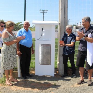 Campo de grama sintético Eurico da Costa Ferreira é inaugurado no Grêmio Fronteira