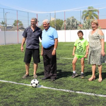 Campo de grama sintético Eurico da Costa Ferreira é inaugurado no Grêmio Fronteira