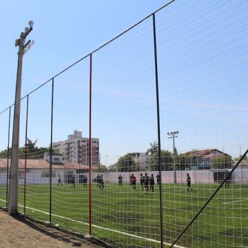 Campo de grama sintético Eurico da Costa Ferreira é inaugurado no Grêmio Fronteira