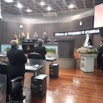 Católicos divulgam festa da padroeira de Araranguá na Câmara