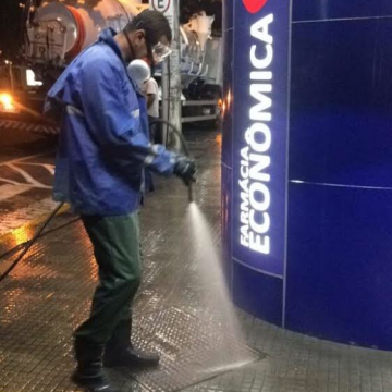 SAMAE de Araranguá inicia higienização e desinfecção de espaços públicos 