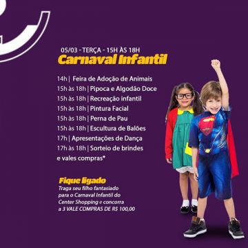 Portas abertas na terça de Carnaval